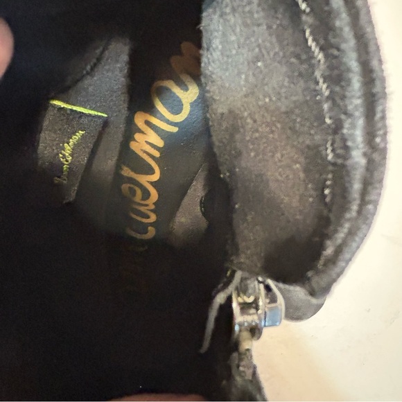 Sam Edelman Louie Ankle Cowgirl Fringe Leather Suede Black Purple Silver Sz 8.5 - Picture 6 of 14